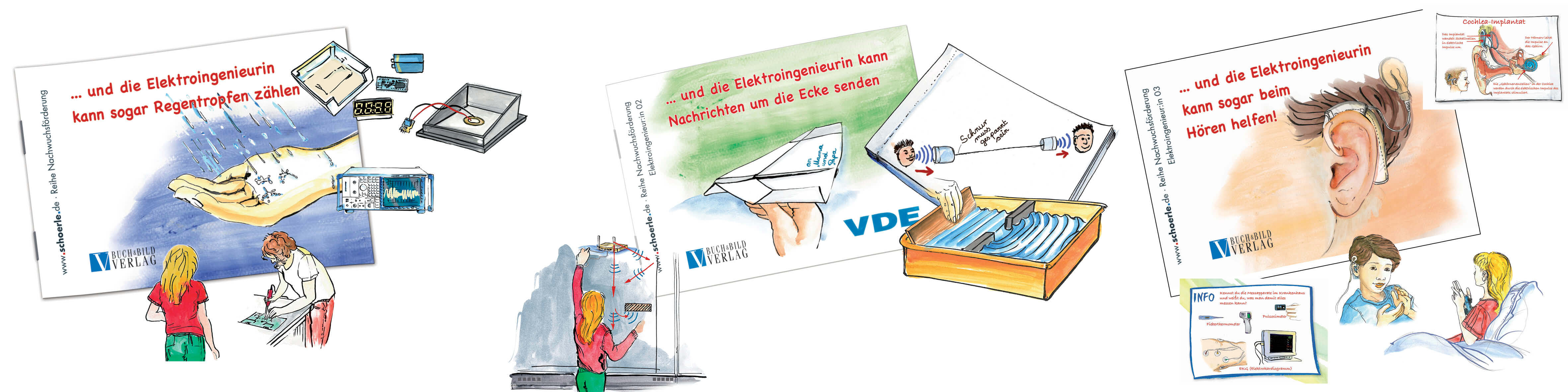 Vorlesebuch Elektroingenieurin: Band 1 Regentropfenzählgerät, Band 2 Nachrichten, Band 3 Medizintechnik
