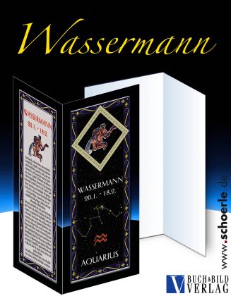 Sternzeichen-Karte Fantasy-Edition WASSERMANN