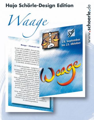 Sternzeichen-Karten Design-Edition - WAAGE