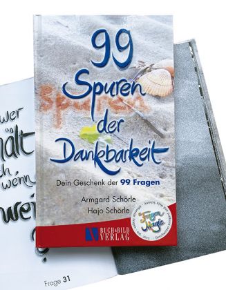 99 Spuren der Dankbarkeit, dein Geschenk der 99 Fragen (s/w)