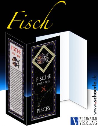 Sternzeichen-Karte Fantasy-Edition FISCHE