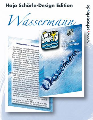 Sternzeichen-Karten Design-Edition - WASSERMANN