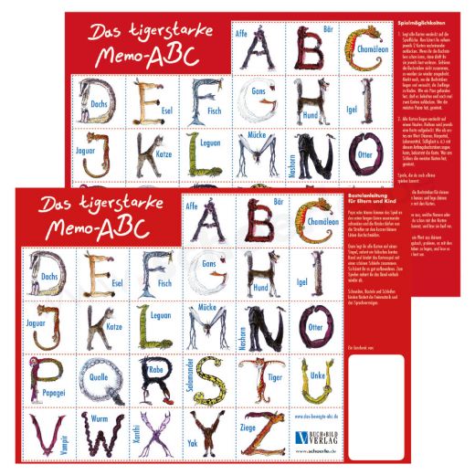 Das tigerstarke Memo-ABC - Lese-Kartenspiel