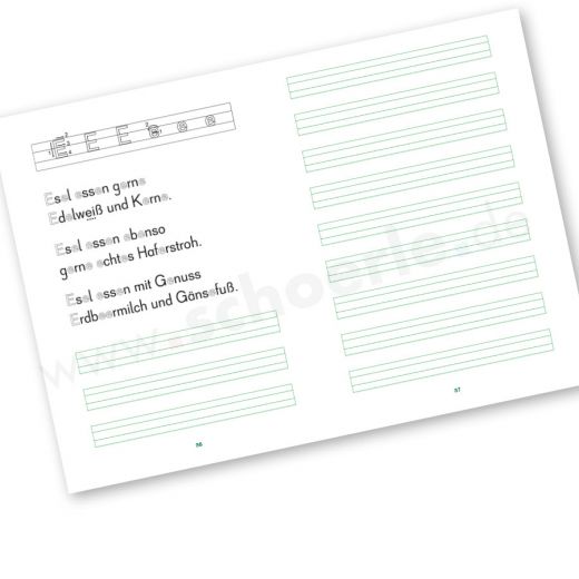 Beispiel ABC das E: Zum Buchstaben E gibt es hier die Anleitung wie der Buchstabe E/e geschrieben wird. Linie um Linie