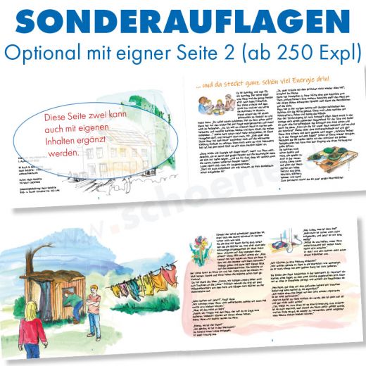 Während die Energieberatung in den Familien stattfindet, können mit diesem Buch die Kinder an das Thema, spielerisch herangeführt werden.