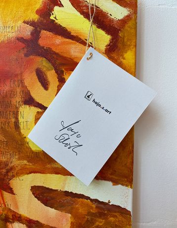 Mensch sein ... - Original Gemälde 40x120 cm