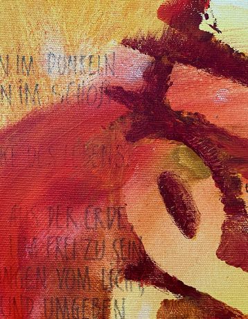 Mensch sein ... - Original Gemälde 40x120 cm
