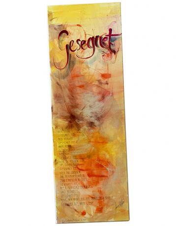 Gesegnet ... - Original Leinwand auf Keilrahmen 40x120 cm