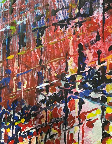 Perspektive und Hoffnung - Originalgemälde 170 x 130 cm