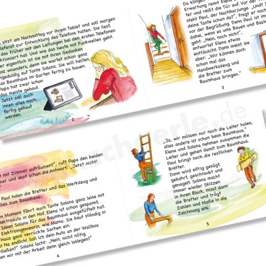 Das Kinderbuch zeigt mit einer schönen Geschichte, dass die Elektroingenieur:in Nachrichten um die Ecke senden kann.