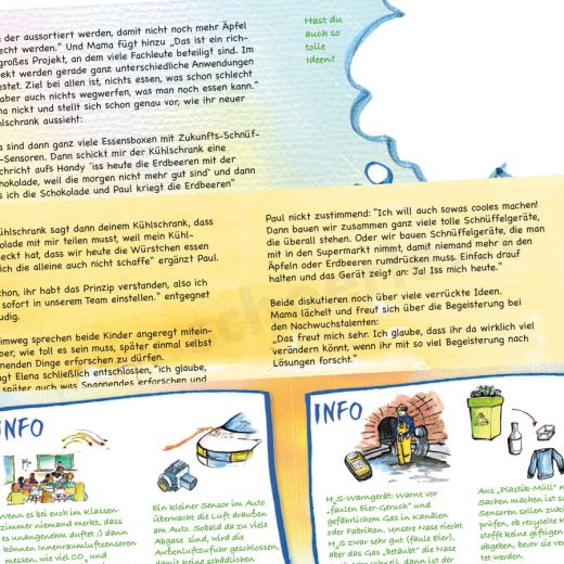 Die Elektroingenieurin spiel auch bei den Lebensmitteln eine wichtige Rolle Und natürlich gibt es für die Kinder auch wieder ein Experiment das mit dem VDE entwickelt wurde