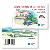 Unsere Tankstelle ist auf dem Dach