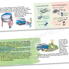 Und dabei wird über die Mobilität von Morgen auch viel Wissen vermittelt. Zum Beispiel was der Unterschied zwischen Verbrennungsmotor (Verbrenner-Auto) und Elektromotor (E-Auto) ist.