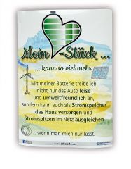 Autoaufkleber, E-Mobil-Motiv Mein Herz-Stück kann so viel mehr DINA4