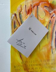 Achtsam ... - Originalgemälde 40x120 cm