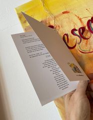 Gesegnet ... - Original Leinwand auf Keilrahmen 40x120 cm