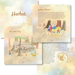 Im Buch sind Geschichten zum Herbst mit all seinen schönen Besonderheiten