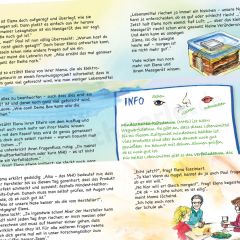 Das Kinderbuch mit der Geschichte zu E-Technik wird auf der Seite von VDE mit dem Schnüffel-Sensoren-Team ergänzt